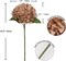 3 Pcs 17" Artificial Dried Touch Hydrangeas Flowers - Pinkish Brown